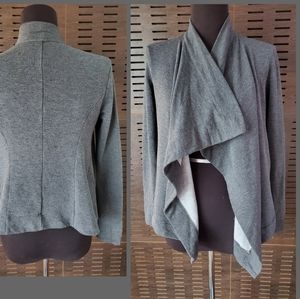 Heather by Bordeaux Open Waterfall Knit Cardigan